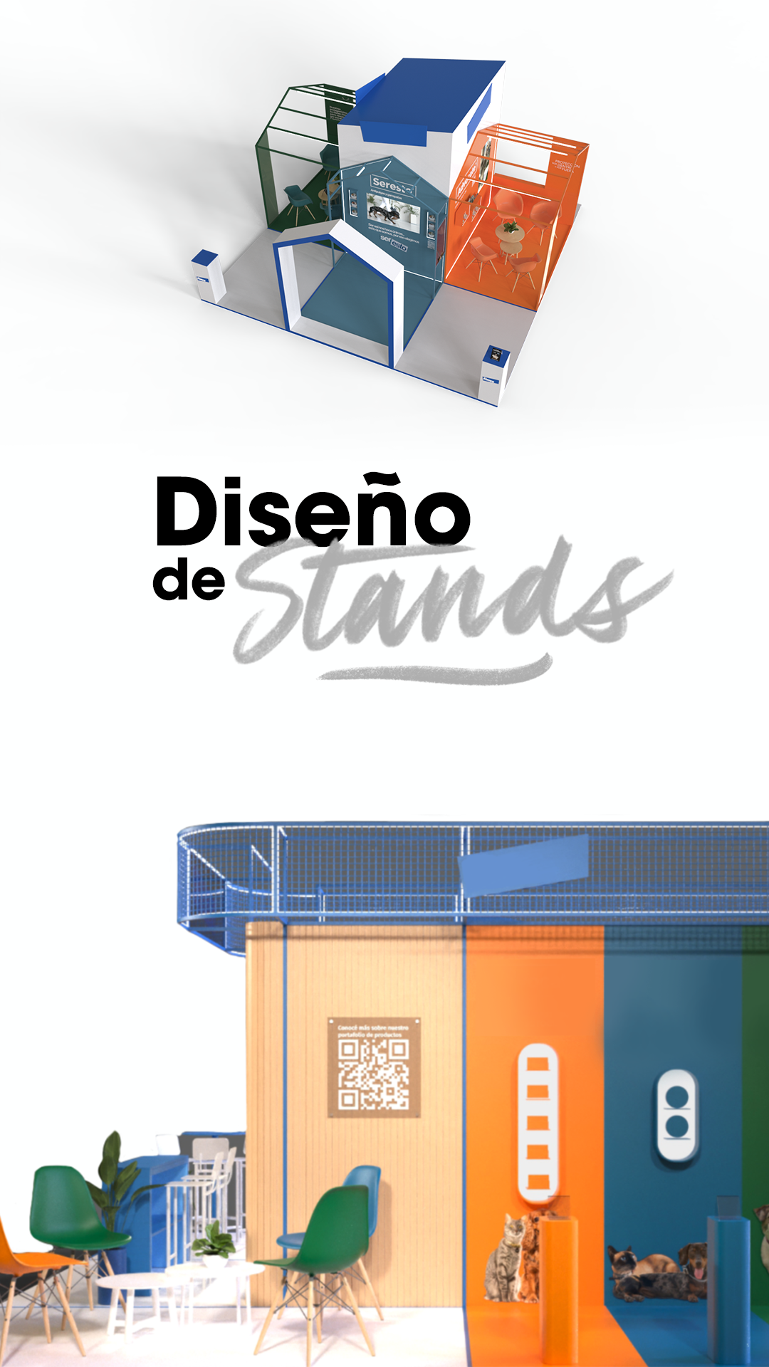 stands vertical